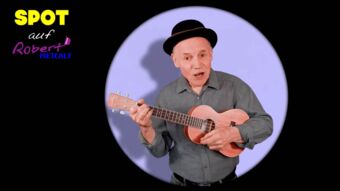 Spot auf Robert Metcalf - Ein alter Engländer mit einer Ukulele